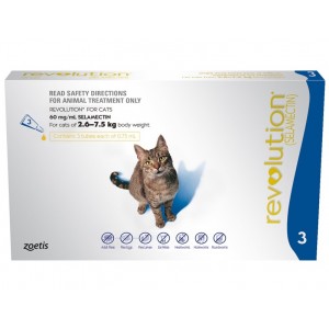 Revolution For Cats 2.6kg - 7.5kg (3 tubes)